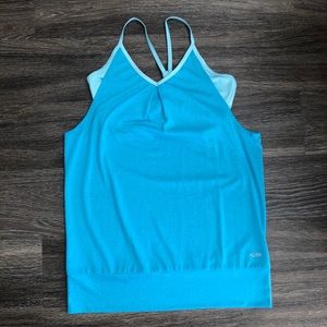 Champion Light Blue Athletic Tank w/ Built in Bra